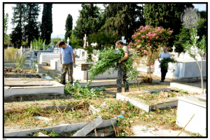 Εκτέλεση εργασιών συντήρησης Α’ Κοιμητηρίου από το Δήμο Σπάρτης